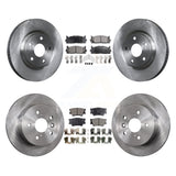 Front Rear Disc Brake Rotors Ceramic Pad Kit For Toyota Camry Lexus ES350 Avalon