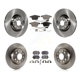 Front Rear Disc Brake Rotors And Ceramic Pads Kit For Volkswagen Passat