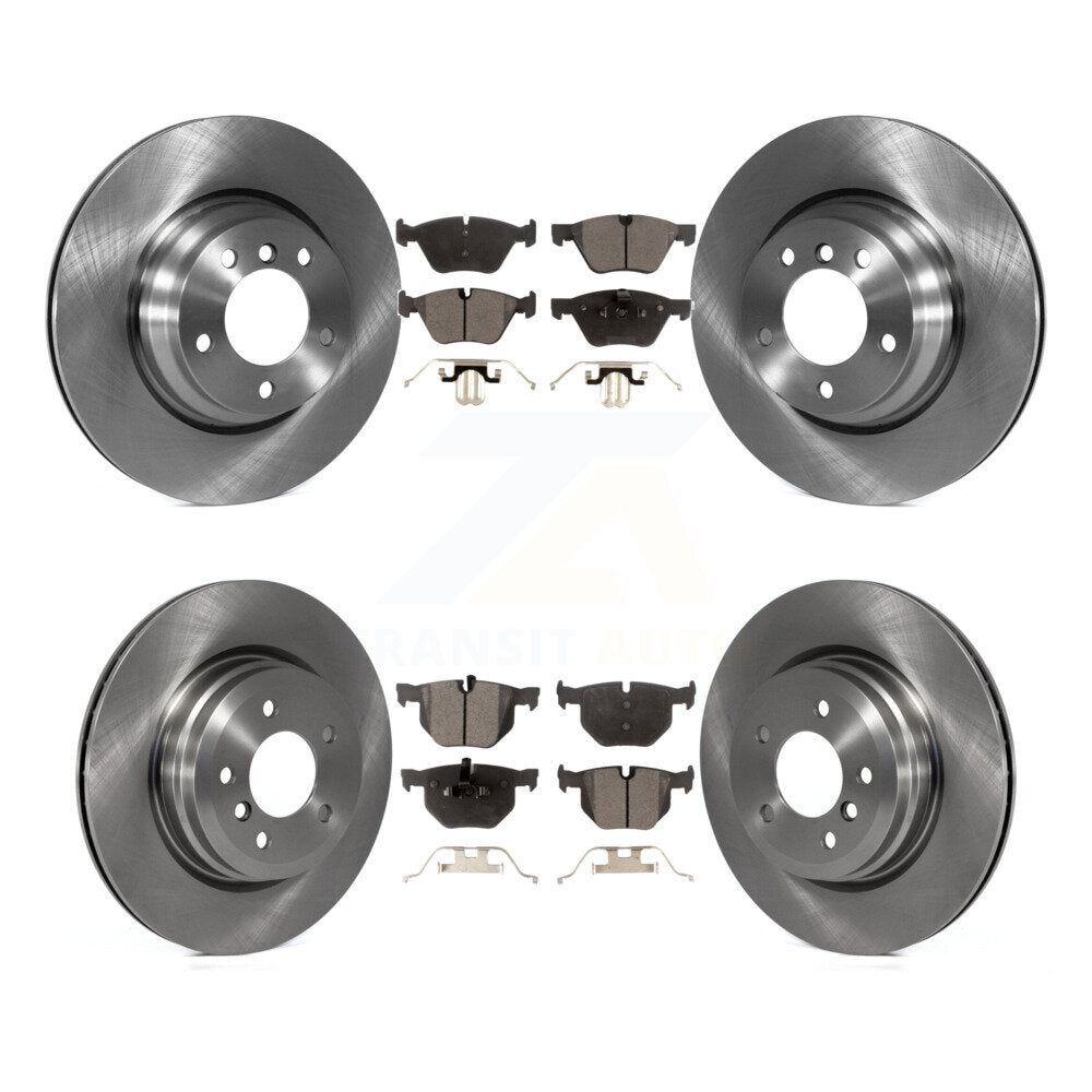 [Front+Rear] 2006 BMW 330i 330xi Premium OE Brake Rotors & Ceramic Pads Kit For Max Braking