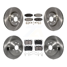 [Front+Rear] 2010-2013 Lexus IS250 C Premium OE Brake Rotors & Ceramic Pads Kit For Max Braking