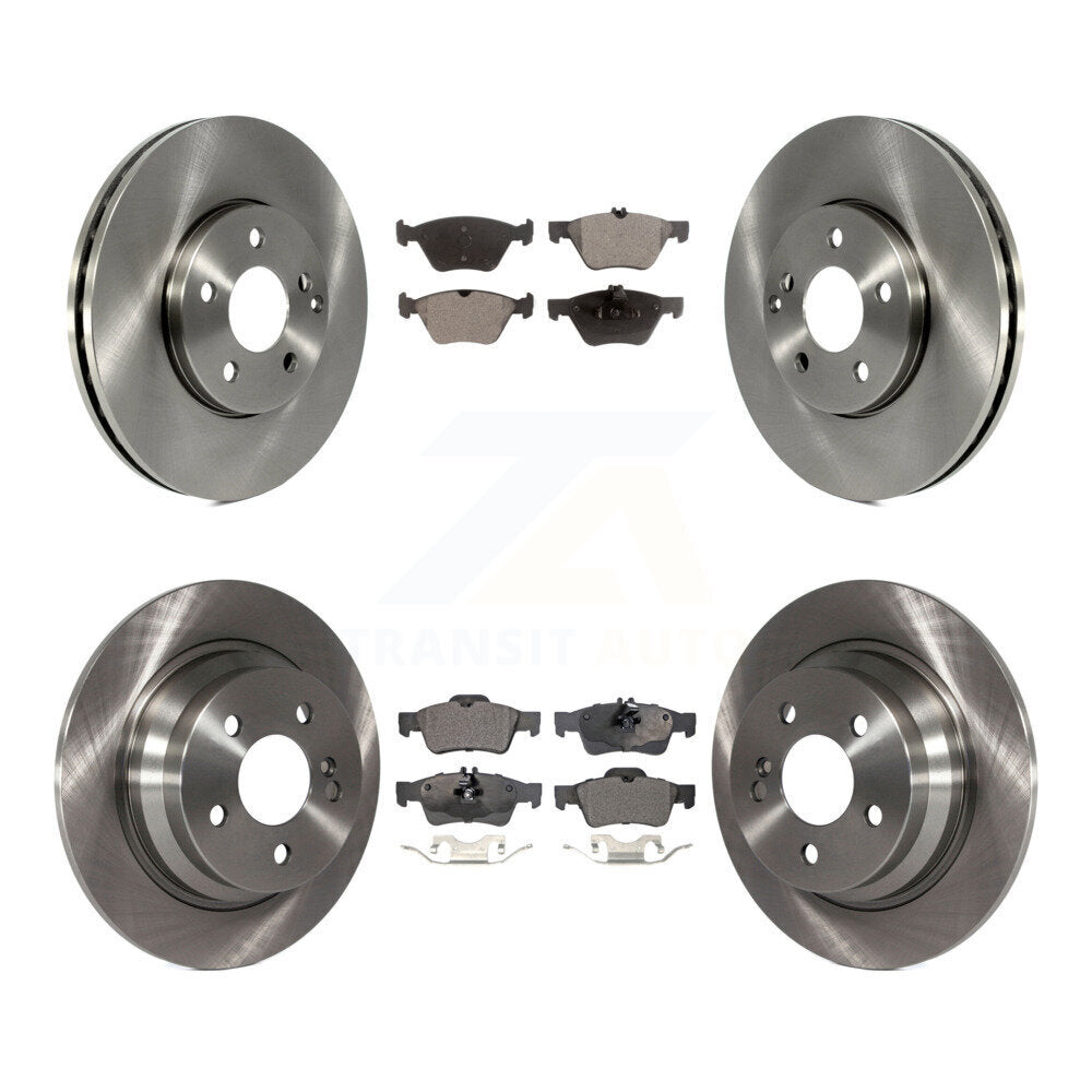 Front Rear Disc Brake Rotors And Ceramic Pads Kit For Mercedes-Benz E320 E300