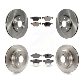 Front Rear Disc Brake Rotors And Ceramic Pad Kit For Mercedes-Benz E350 E320 AWD