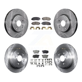 Front Rear Disc Brake Rotors And Ceramic Pads Kit For Acura RDX