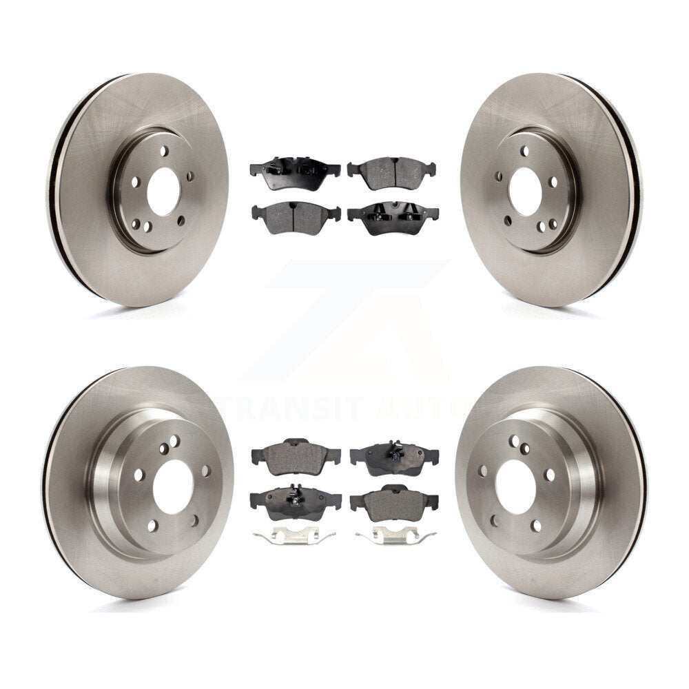 Front Rear Disc Brake Rotors And Ceramic Pads Kit For Mercedes-Benz E550 AWD