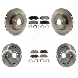 Front Rear Disc Brake Rotors And Ceramic Pads Kit For Land Rover LR4 Range Sport