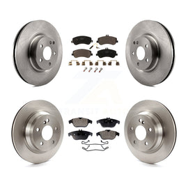 Front Rear Disc Brake Rotors And Ceramic Pad Kit For Mercedes-Benz GLK350 GLK250