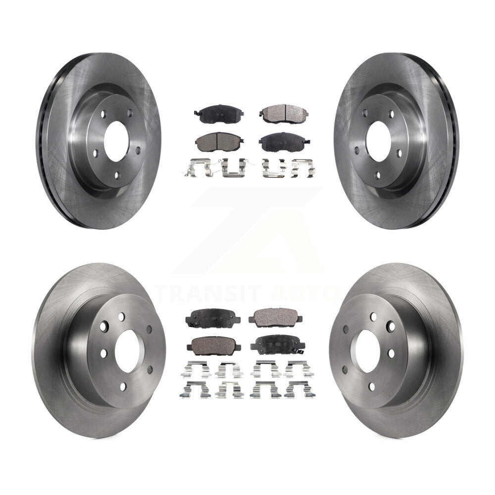 Front Rear Disc Brake Rotors And Ceramic Pads Kit For Nissan Altima