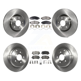 Front Rear Disc Brake Rotors And Ceramic Pads Kit For Honda Pilot Acura MDX ZDX