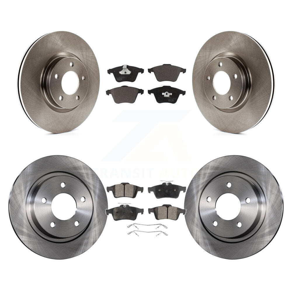 Front Rear Disc Brake Rotors And Ceramic Pads Kit For Mazda 3