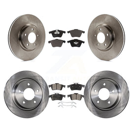 Front Rear Disc Brake Rotors And Ceramic Pads Kit For Mazda 3