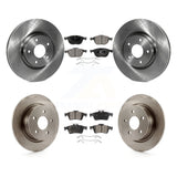 Front Rear Disc Brake Rotors And Ceramic Pads Kit For Ford Escape C-Max