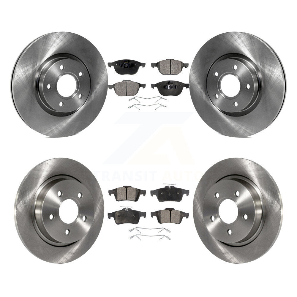 Front Rear Disc Brake Rotors And Ceramic Pads Kit For Volvo S40 C70 C30 V50