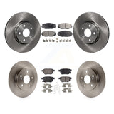 Front Rear Brake Rotor & Ceramic Pad Kit For Toyota Matrix With 279mm Diameter K8T-101442
