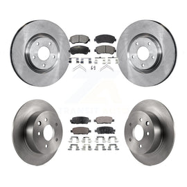 [Front+Rear] 2007-2012 Nissan Sentra SE-R Spec V Premium OE Brake Rotors & Ceramic Pads Kit For Max Braking