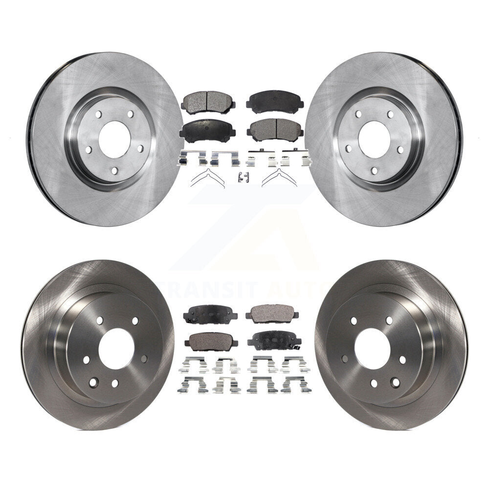 [Front+Rear] 2014-2017 Nissan Juke Nismo RS Premium OE Brake Rotors & Ceramic Pads Kit For Max Braking