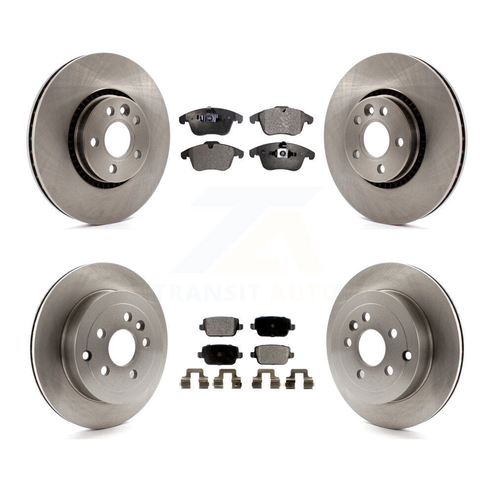 [Front+Rear] 2008-2011 Land Rover LR2 Premium OE Brake Rotors & Ceramic Pads Kit For Max Braking