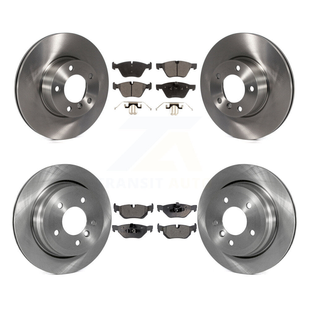 Front Rear Disc Brake Rotors And Ceramic Pads Kit For 2008 BMW 328xi To 08 07