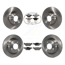 Front Rear Disc Brake Rotors And Ceramic Pads Kit For BMW 328i 323i