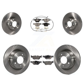 Front Rear Disc Brake Rotors And Ceramic Pads Kit For BMW 328i 323i