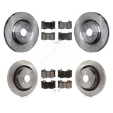 Front Rear Disc Brake Rotor & Ceramic Pad Kit For INFINITI G37 Nissan 370Z Q60 Z