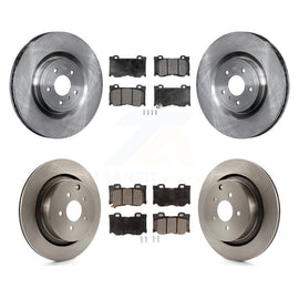 Front Rear Brake Rotors & Ceramic Pad Kit For INFINITI Q50 M37 Q60 Q70 Q70L QX70