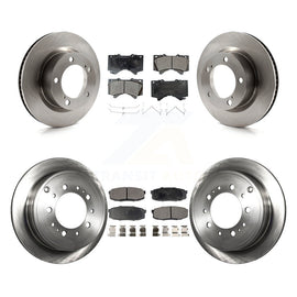Front Rear Disc Brake Rotors Ceramic Pad Kit For Toyota Land Cruiser Lexus LX570