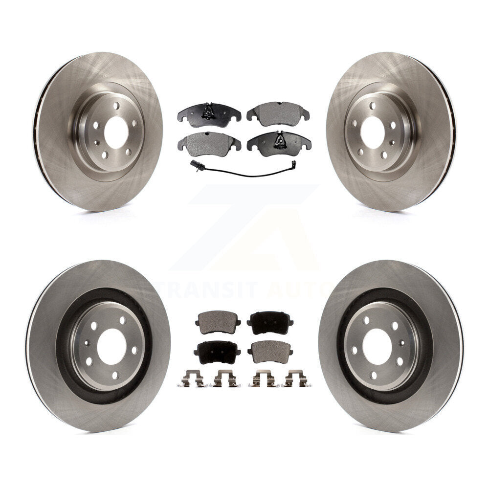 Front Rear Disc Brake Rotors And Ceramic Pads Kit For Audi S5