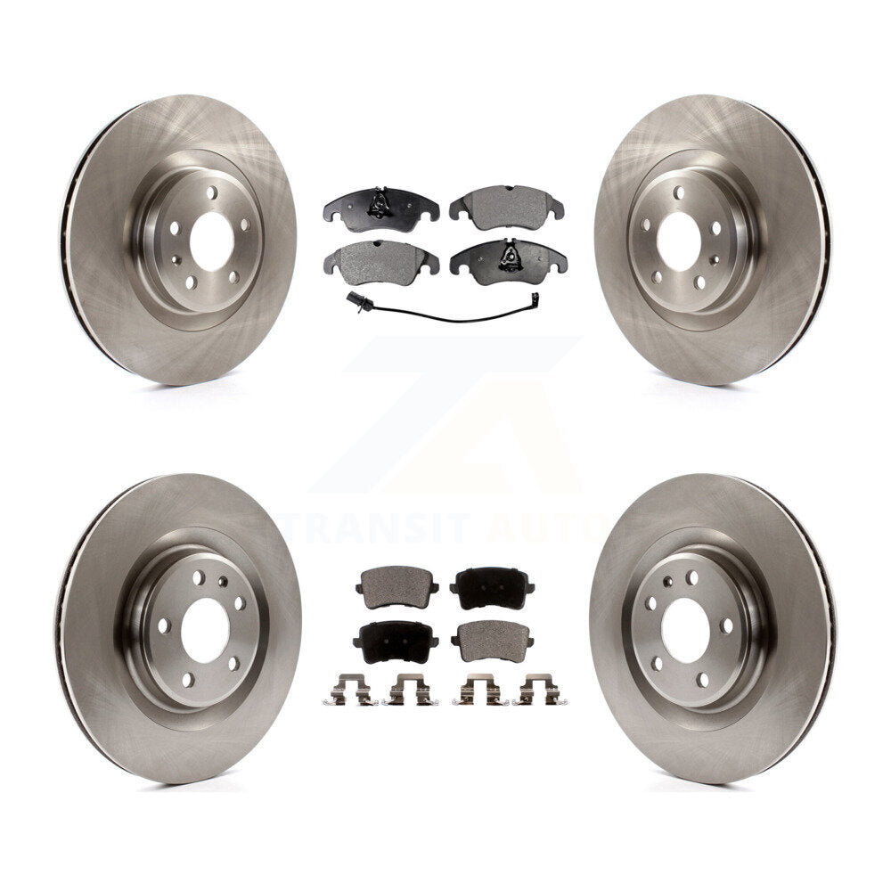 Front Rear Disc Brake Rotors And Ceramic Pads Kit For Audi Q5 S5