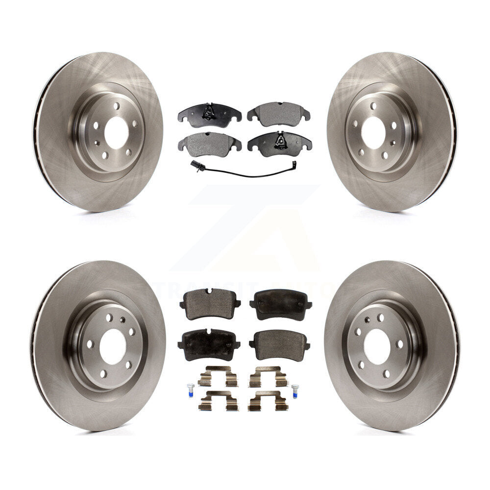 Front Rear Disc Brake Rotors And Ceramic Pads Kit For Audi A6 Quattro A7