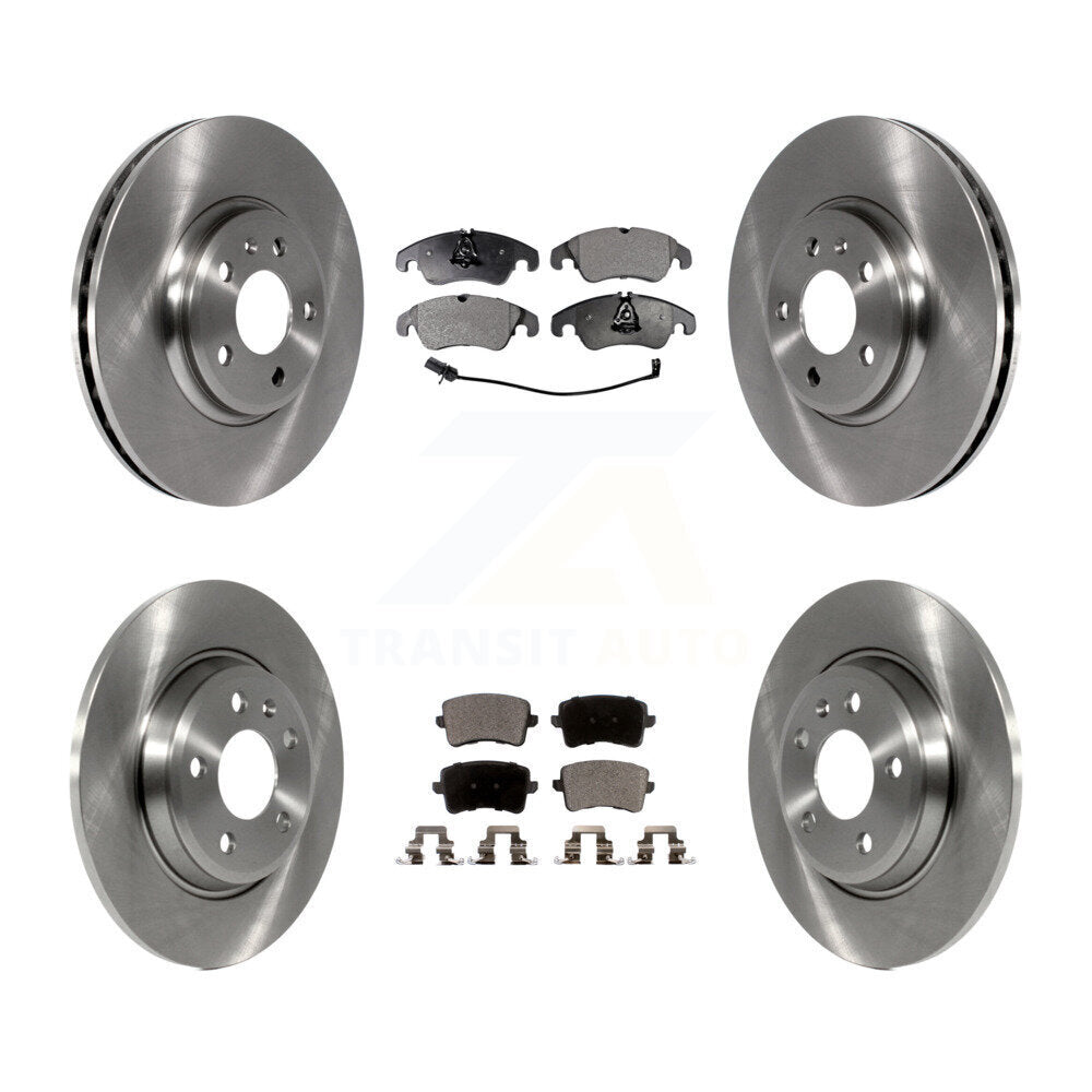 Front Rear Disc Brake Rotors And Ceramic Pads Kit For Audi Q5 A4 Quattro A5