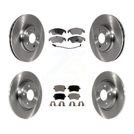 Front Rear Disc Brake Rotors And Ceramic Pads Kit For Audi Q5 A4 Quattro A5