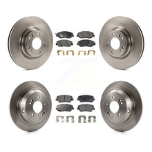 Charger l'image dans la galerie, Front Rear Disc Brake Rotors And Ceramic Pads Kit For Hyundai Genesis 3.8L