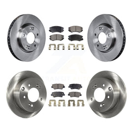 [Front+Rear] 2010-2011 Kia Soul 2.0L Premium OE Brake Rotors & Ceramic Pads Kit For Max Braking