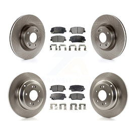 Front Rear Disc Brake Rotors And Ceramic Pads Kit For Hyundai Genesis Coupe