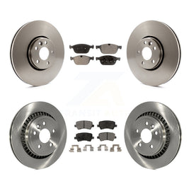 [Front+Rear] 2010-2015 Volvo XC60 Premium OE Brake Rotors & Ceramic Pads Kit For Max Braking
