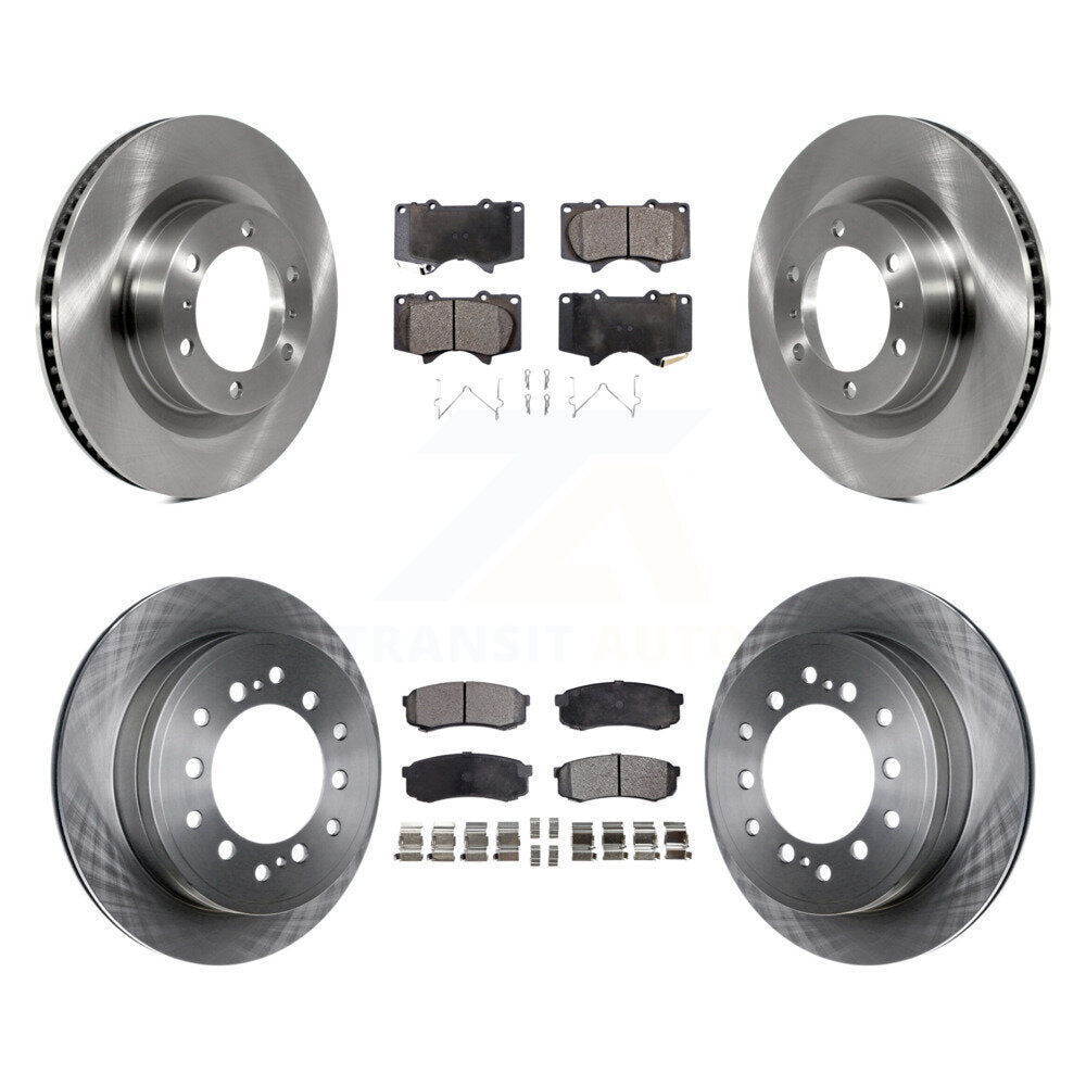 Front Rear Disc Brake Rotors And Ceramic Pads Kit For Toyota 4Runner Lexus GX460