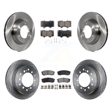 Charger l'image dans la galerie, Front Rear Disc Brake Rotors And Ceramic Pads Kit For Toyota 4Runner Lexus GX460