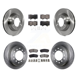 Front Rear Disc Brake Rotors And Ceramic Pads Kit For Toyota 4Runner Lexus GX460