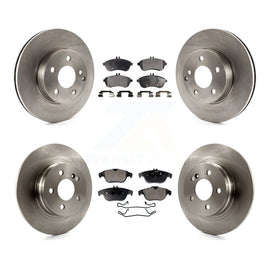 Front Rear Disc Brake Rotor And Ceramic Pad Kit For Mercedes-Benz C300 C250 C230