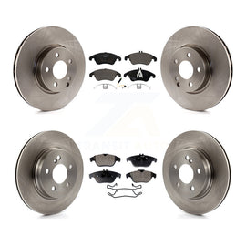 Front Rear Disc Brake Rotor And Ceramic Pad Kit For Mercedes-Benz E350 C300 C350