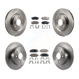 Front Rear Disc Brake Rotors And Ceramic Pads Kit For Nissan Sentra Juke