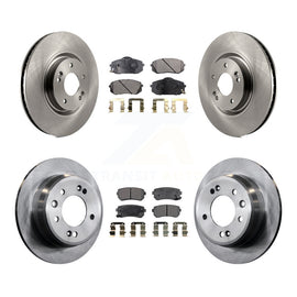 Front Rear Disc Brake Rotors And Ceramic Pads Kit For Hyundai Tucson