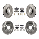Front Rear Disc Brake Rotor & Ceramic Pad Kit For 2015 Hyundai Sonata GAS engine
