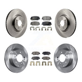 Front Rear Disc Brake Rotors And Ceramic Pads Kit For Kia Optima 2.0L