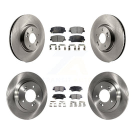 [Front+Rear] 2013-2015 Kia Optima 2.0L Premium OE Brake Rotors & Ceramic Pads Kit For Max Braking