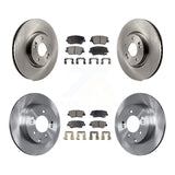 Front Rear Disc Brake Rotors And Ceramic Pads Kit For Hyundai Azera
