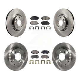 [Front+Rear] 2016-2017 Hyundai Azera Limited Premium OE Brake Rotors & Ceramic Pads Kit For Max Braking