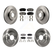 Charger l'image dans la galerie, [Front+Rear] 2016 Hyundai Sonata GAS engine Premium OE Brake Rotors &amp; Ceramic Pads Kit For Max Braking
