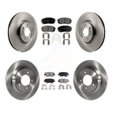 [Front+Rear] 2016 Hyundai Sonata GAS engine Premium OE Brake Rotors & Ceramic Pads Kit For Max Braking