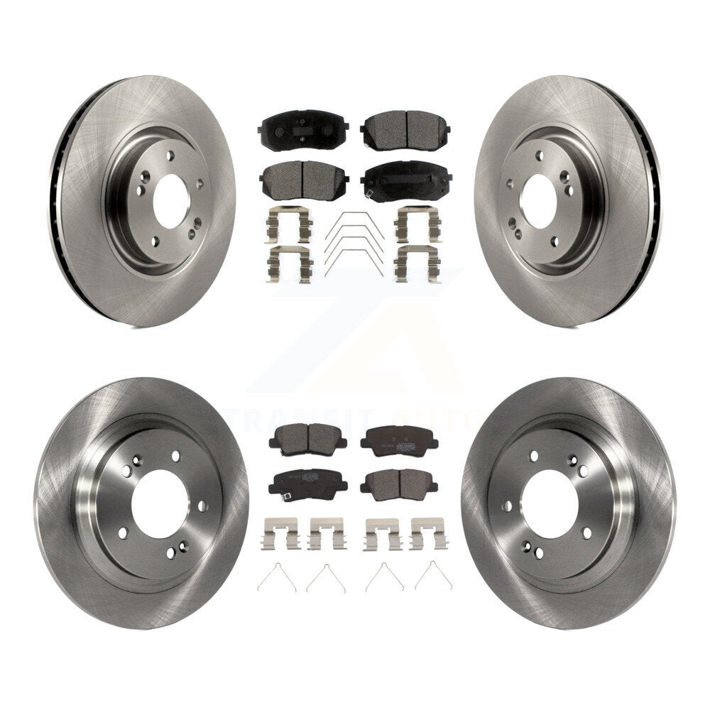 Front Rear Disc Brake Rotors And Ceramic Pads Kit For Kia Optima